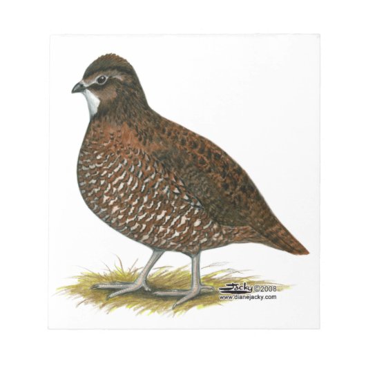 Tennessee Red Quail Notitieblok (Voorkant)