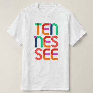 Tennessee Retro Colorful Pop Art, 80 jaar T-shirt