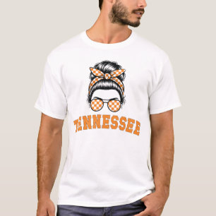 Tennessee Retro Messy Bun Zonnebril Oranje Pride T-shirt