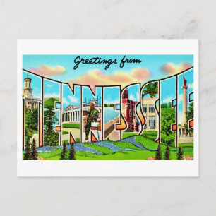 Tennessee Retro Staatspostkaart Briefkaart