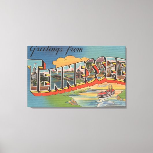 Tennessee (Ribreedat Scene) Canvas Afdruk (Voorkant)