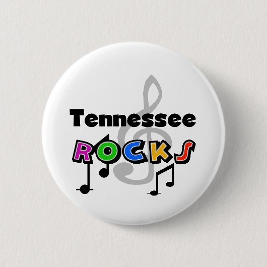 Tennessee Rocks Ronde Button 5,7 Cm (Voorkant)