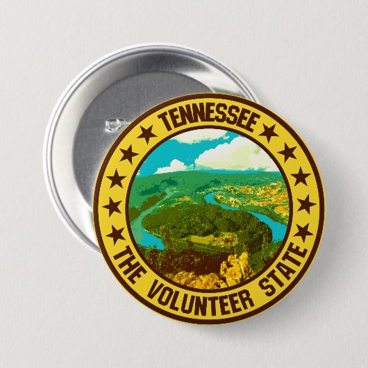 Tennessee Ronde Button 7,6 Cm (Voorkant /achterkant)