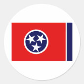 TENNESSEE RONDE STICKER (Voorkant)