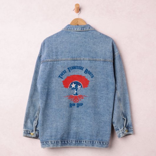 Tennessee Roots Flag Tree Denim Jacket (Hangar)