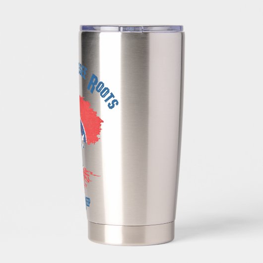 Tennessee Roots Flag Tree Geïsoleerde Drinkbeker (Achterkant)