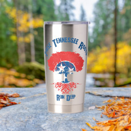 Tennessee Roots Flag Tree Geïsoleerde Drinkbeker
