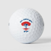 Tennessee Roots Flag Tree Golfballen (Voorkant)