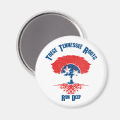 Tennessee Roots Flag Tree Magneet (Voorkant / Achterkant)