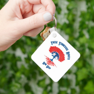 Tennessee Roots Flag Tree Sleutelhanger