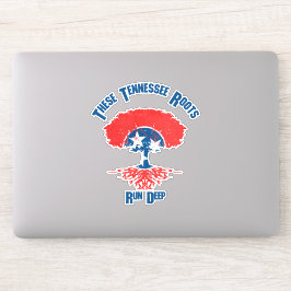 Tennessee Roots Flag Tree Vinyl Decal Sticker