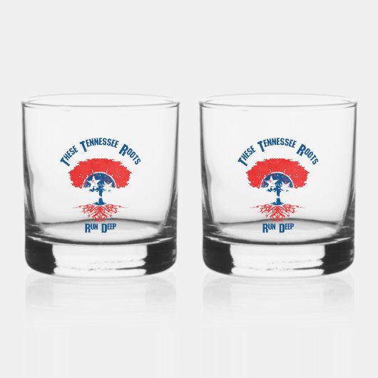Tennessee Roots Flag Tree Whisky Glas (Voorkant)