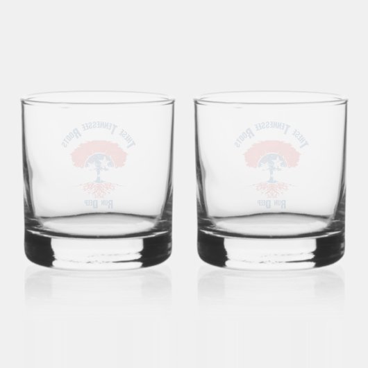 Tennessee Roots Flag Tree Whisky Glas (Achterkant)