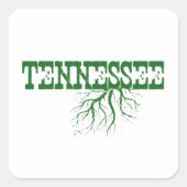 Tennessee Roots Vierkante Sticker (Voorkant)
