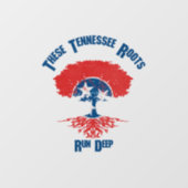 Tennessee Roots Vlag Boom Raamsticker (Vel)