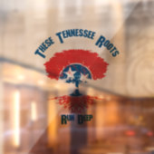 Tennessee Roots Vlag Boom Raamsticker (Vel 2)