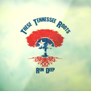 Tennessee Roots Vlag Boom Raamsticker