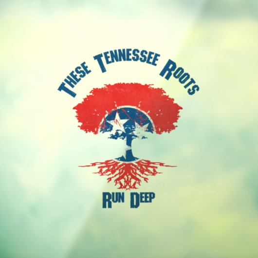 Tennessee Roots Vlag Boom Raamsticker (Vel 3)
