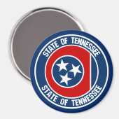 Tennessee Round Emblem Magneet (Voorkant / Achterkant)
