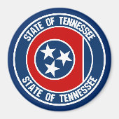 Tennessee Round Emblem Magneet (Voorkant)