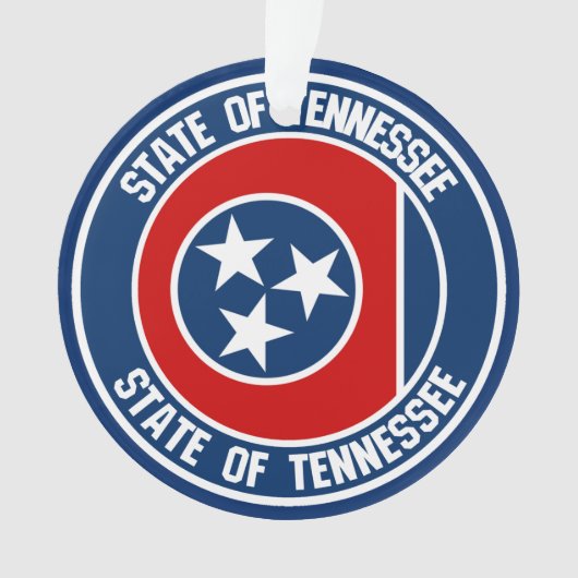 Tennessee Round Emblem Ornament (voorkant)