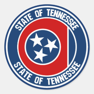 Tennessee Round Emblem Ronde Sticker