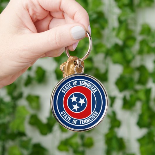 Tennessee Round Emblem Sleutelhanger (Hand)