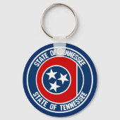 Tennessee Round Emblem Sleutelhanger (Voorkant)