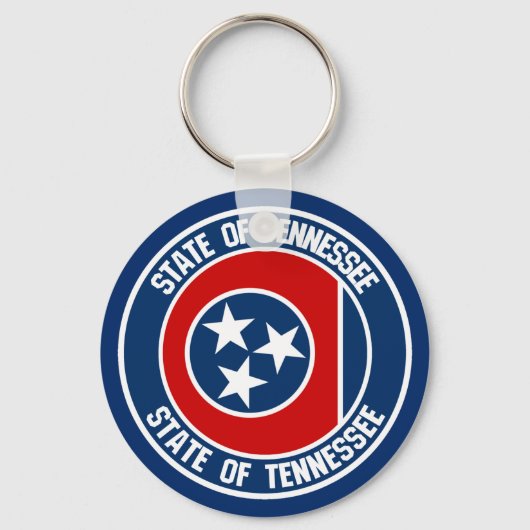 Tennessee Round Emblem Sleutelhanger (Voorkant)