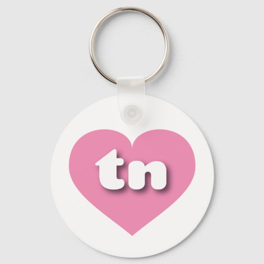 Tennessee roze hart - Ik hou van tint Sleutelhanger (Voorkant)