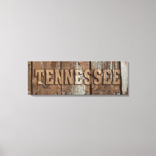 Tennessee rustieke houten muur canvas teken afdruk (Voorkant)