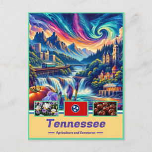 Tennessee Schatten Levendige oriëntatiepunten Briefkaart