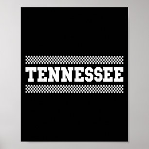 Tennessee-shirts. Tn Us College-lettertype voor ma Poster