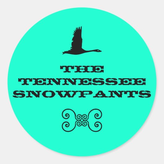 Tennessee Snowpants stickers (Voorkant)