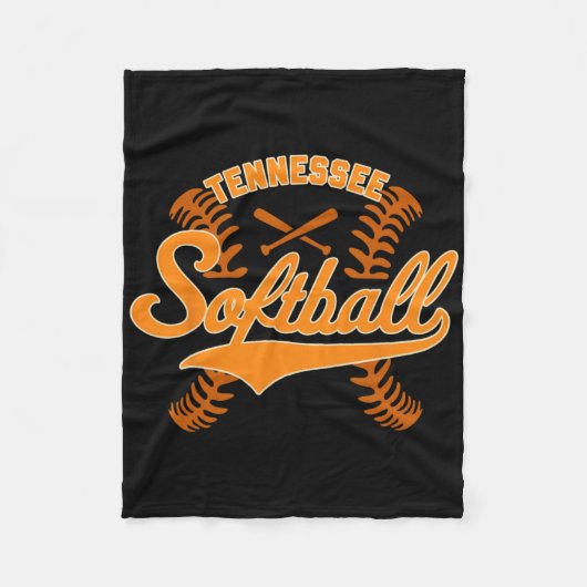 Tennessee Softbal Fleece Deken (Voorkant)