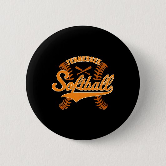 Tennessee Softbal Ronde Button 5,7 Cm (Voorkant)