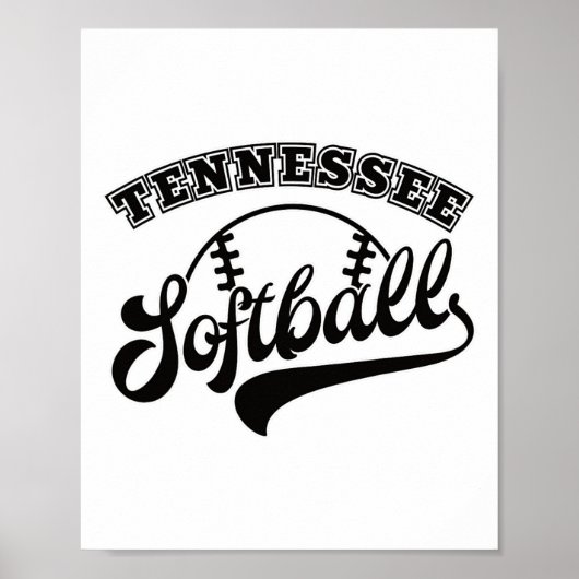 Tennessee Softll - Softll Fan Poster (Voorkant)