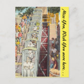 Tennessee, spoorlijn, bliksemafdruk, bergplaats briefkaart (Voorkant)