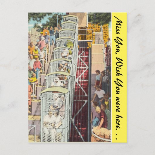 Tennessee, spoorlijn, bliksemafdruk, bergplaats briefkaart (Voorkant)