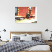 Tennessee Spoorwegstation  Bagagewagen Canvas Afdruk (Insitu (Slaapkamer))