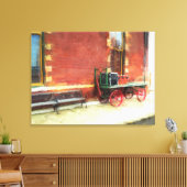 Tennessee Spoorwegstation  Bagagewagen Canvas Afdruk (Insitu (Woonkamer))
