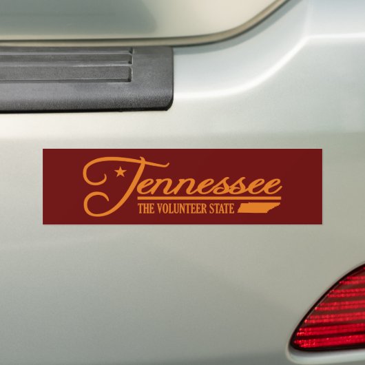 Tennessee (Staat van de Mijn) Bumpersticker (Op auto)