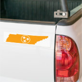 Tennessee Staats Oranje Bumpersticker (Op Truck)