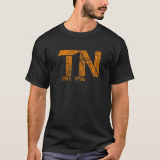 Tennessee Staatsomtrek TN Oranje Opgericht 1796 Fa T-shirt