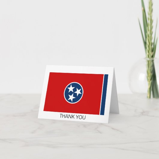 Tennessee Staatsvlag Bedankkaart (Voorkant)