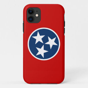 Tennessee Staatsvlag Blauw Witte Sterren Case-Mate iPhone Case