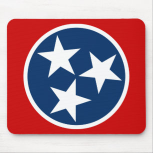 Tennessee Staatsvlag Blauw Witte Sterren Muismat