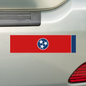 Tennessee Staatsvlag Bumpersticker (Op auto)
