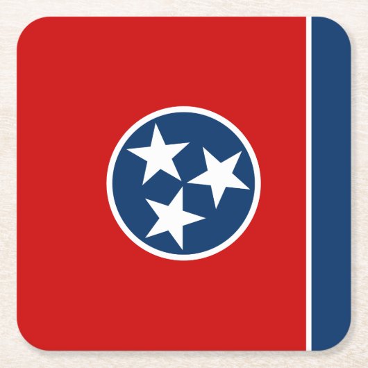 Tennessee Staatsvlag Kartonnen Onderzetters (Voorkant)