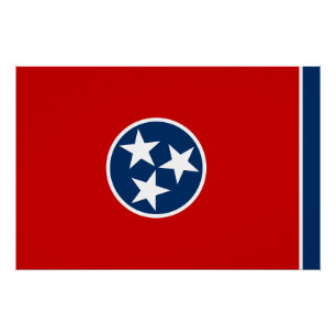 Tennessee Staatsvlag Perfect Poster